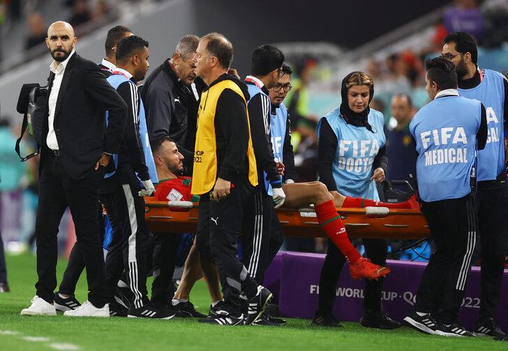 Son dakika: Süper Lig devi şokta! Romain Saiss, Fas - Portekiz maçında sakatlandı, sedye ile oyundan çıktı! G3