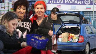 Bulgarlar, Edirne'ye yılbaşı ve kışlık alışveriş için akın ettiler! Her türlü ürünü alıyorlar