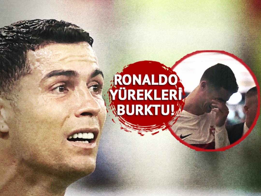 'Messi bile &uuml;z&uuml;lm&uuml;şt&uuml;r...' Bir tarafta Cristiano Ronaldo'nun g&ouml;zyaşları, bir tarafta Faslı futbolcuların secdesi! Film senaryosu gibi bir ma&ccedil; sonu...