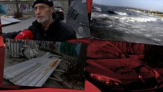 SON DAKİKA | İstanbul'da lodos etkili oldu! Çatıdan kopan parçalar, arabaların üzerine düşü; dalgalar 5 metreyi buldu