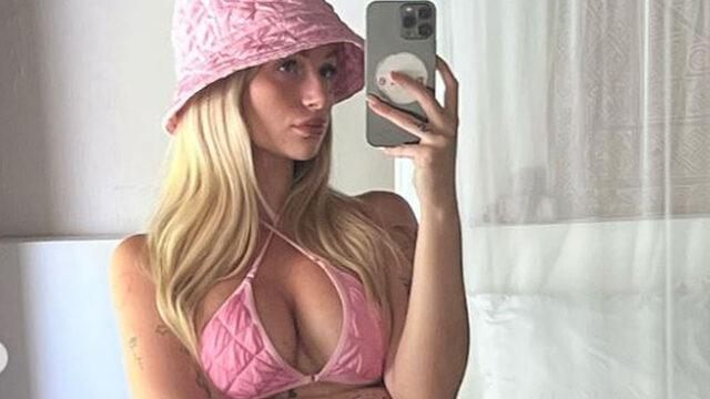 Alkollüyken yüzüne dövme yaptırmıştı! Lottie Moss yatak odasından paylaştı