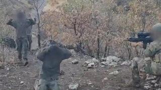 SON DAKİKA | MSB PKK'lı teröristlerin görüntülerini paylaştı! Teslim oluyorlar şu anda