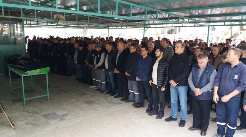 Burhaniye’de zabıta memuru son yolculuğuna uğurlandı