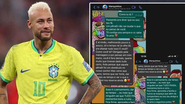 Dünya Kupası'na veda eden Brezilya'da şok sürüyor! Neymar Whatsapp konuşmalarını ifşa etti