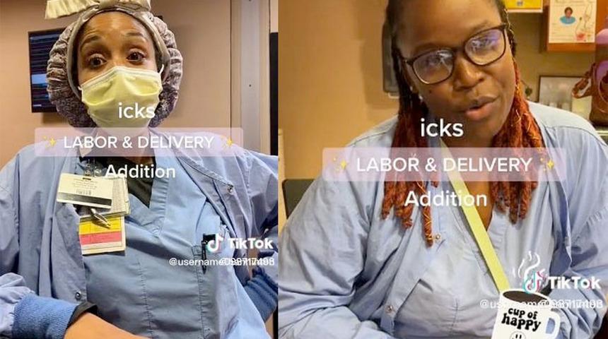 TikTok’un yeni akımı hızla yayılıyor! Doğum hemşireleri trende katılınca sosyal medyadan tepki çekti