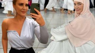 Umrede krem tanıtımıyla tepki çekmişti! Aslı Şen bu sefer de başörtü linki verince gündem oldu