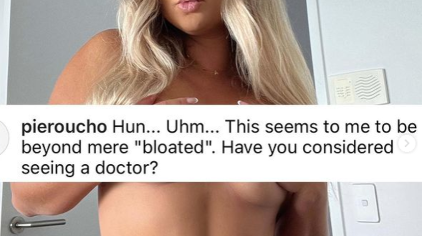 Sosyal medya fenomeni Karina Irby böyle meydan okudu! Çırılçıplak soyunup...