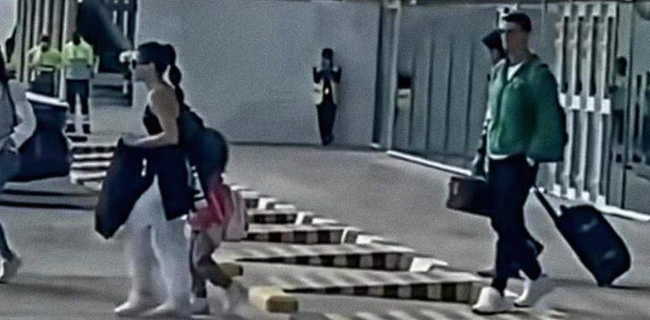 Galatasaray ile anılan Cristiano Ronaldo, güvenlik kamerasına yakalandı! Havalimanı'nda ailesiyle birlikte görüntülendi... G3