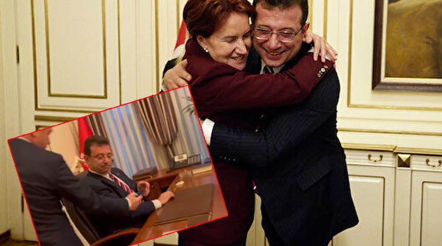 Herkes bu kareyi konuşuyordu! İmamoğlu ve Akşener'in o görüntüleri paylaşıldı
