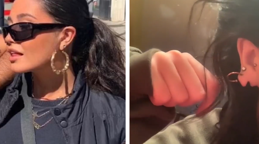 T&uuml;m uyarılara rağmen taktığı k&uuml;peler nedeniyle kulağı ikiye ayrıldı: "Midemi bulandırıyor"