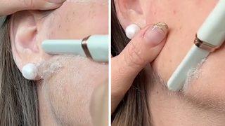 TikTok'ta kardeşinin yüzündeki tüyleri tıraş etti: Dermaplaning hakkında herkesin merak ettiği soru aynı... Yüzdeki tüyleri almak daha kalın çıkartır mı?