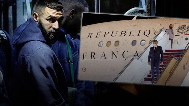 Dünya Kupası finali öncesi Fransa'da uçak krizi! Karim Benzema'dan Macron'a rest