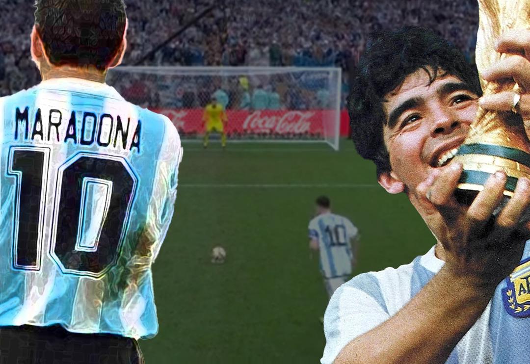Messi'nin attığı penaltı gol&uuml;ndeki Maradona detayı herkesin t&uuml;ylerini diken diken yaptı! Meğer yaptığı vuruş tesad&uuml;f değilmiş...