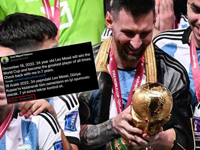 Dünya bu kehanetle çalkalanıyor! Arjantin'in Dünya Kupası'nı kazanacağını 7 sene önceden bildi