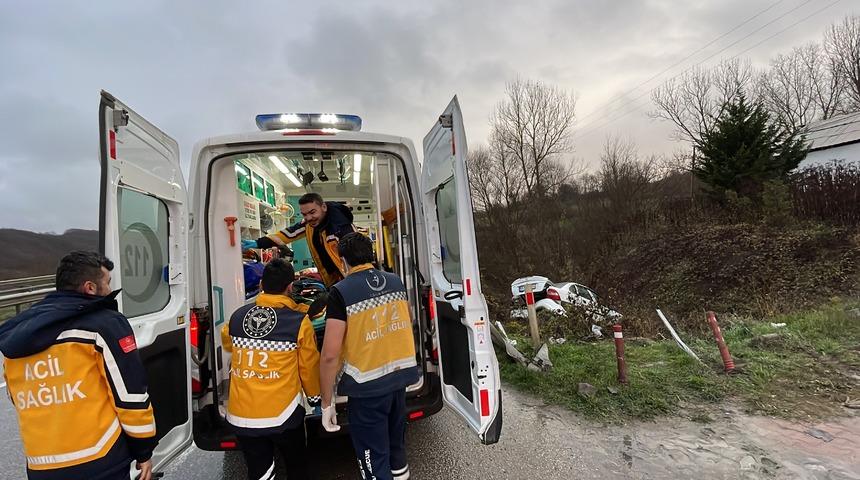 Samsun’da iki otomobilin çarpışması sonucu 5 kişi yaralandı