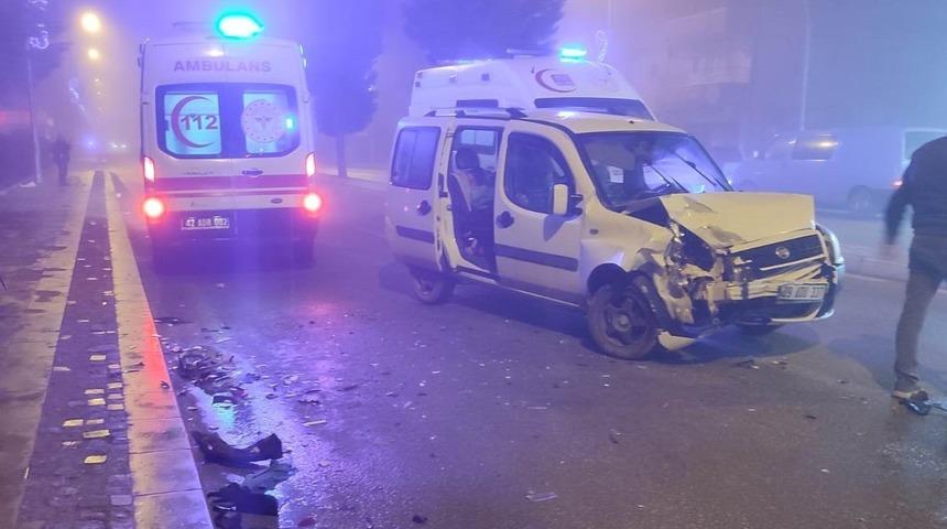 Konya’da yoğun sis kazaları beraberinde getirdi