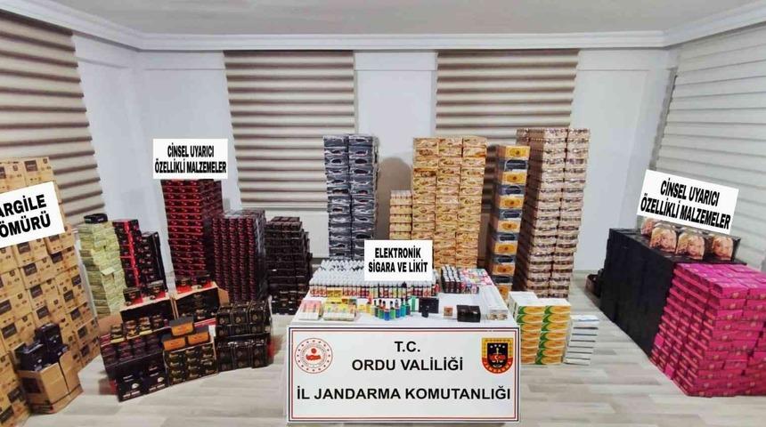 Ordu’da 10 binlerce cinsel uyarıcı madde ele geçirildi: 2 gözaltı