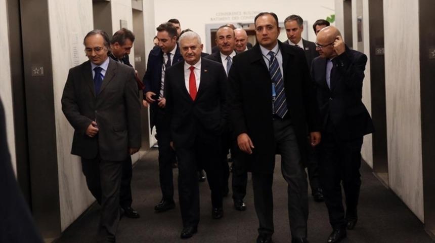 Başbakan Yıldırım'ın BM Genel Sekreteri Guterres ile g&ouml;r&uuml;şmesi