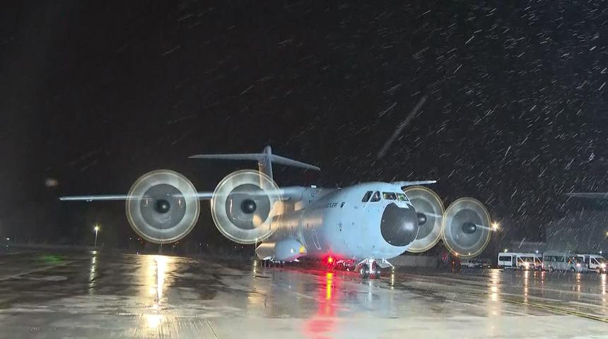 MSB, Ukrayna'dan gelen A400M uçaklarının Kayseri'ye indiğini bildirdi