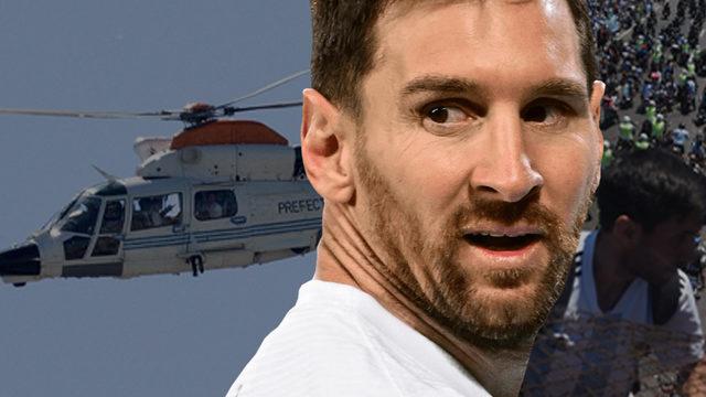 Messi, korku dolu anlar yaşadı! Helikopter ile tahliye edildiler