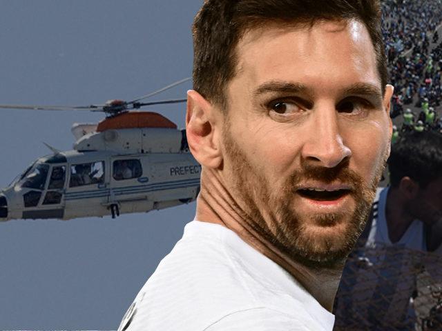 Messi, korku dolu anlar yaşadı! Helikopter ile tahliye edildiler