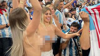 Arjantin maçında çırılçıplak soyunan kadın taraftarların son hali ortaya çıktı! Ülkeden kaçmışlar...