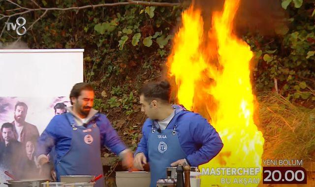 MasterChef Türkiye'de yürekleri ağza getiren kaza! Alevler bir anda yükseldi: Yarışmacılar neye uğradığını şaşırdı