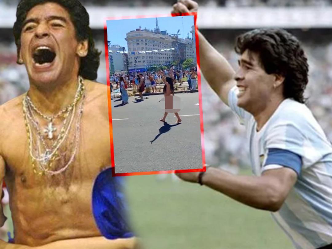 Diego Maradona&rsquo;nın &ccedil;ıplak koşmaya s&ouml;z verdiği yerde şampiyonluğu &ccedil;ırıl&ccedil;ıplak kutladı! Tam 12 yıl sonra hatırlattı