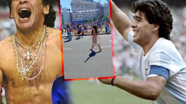 Diego Maradona’nın çıplak koşmaya söz verdiği yerde şampiyonluğu çırılçıplak kutladı! Tam 12 yıl sonra hatırlattı