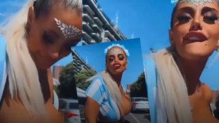 Arjantin bunu konuşuyor! Sevinçten öyle bir şey yaptı ki! Arabanın camından göğüslerini çıkarıp...