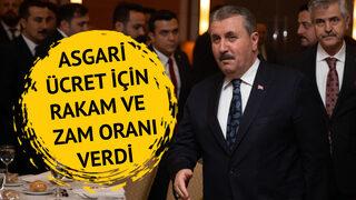 Asgari ücret için rakam ve zam oranı verdi! Asgari ücretin açıklanmasına kısa süre kala BBP lideri Destici'den yeni açıklama! 