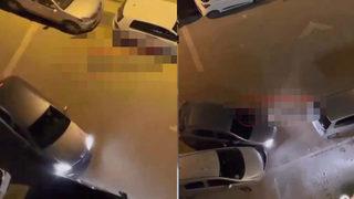 Park halindeki 4 otomobile böyle çarptı! Alkollü olduğu öne sürüldü