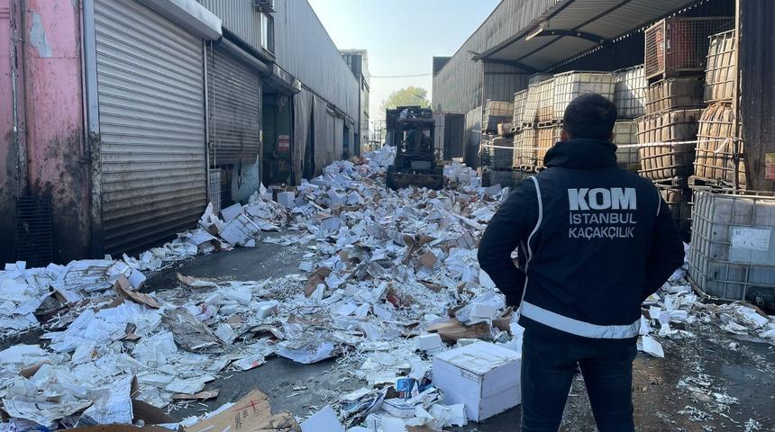 İstanbul'da 3 ayda 123 ton ka&ccedil;ak sigara, alkol ve t&uuml;t&uuml;n ele ge&ccedil;irildi