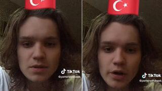 Yabancı genç, Türk bayrağını görünce dayanamadı! O şarkıyı duyan Türkler yorum yağmuruna tuttu: Biz başkayız