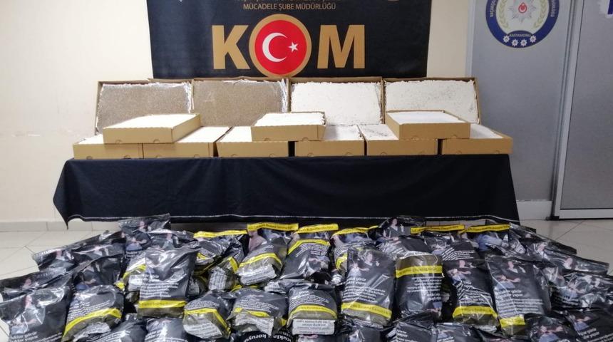 Kastamonu'da kaçak sigara operasyonunda iki kişi yakalandı