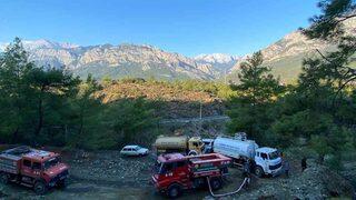 Orman yangını büyümeden söndürüldü