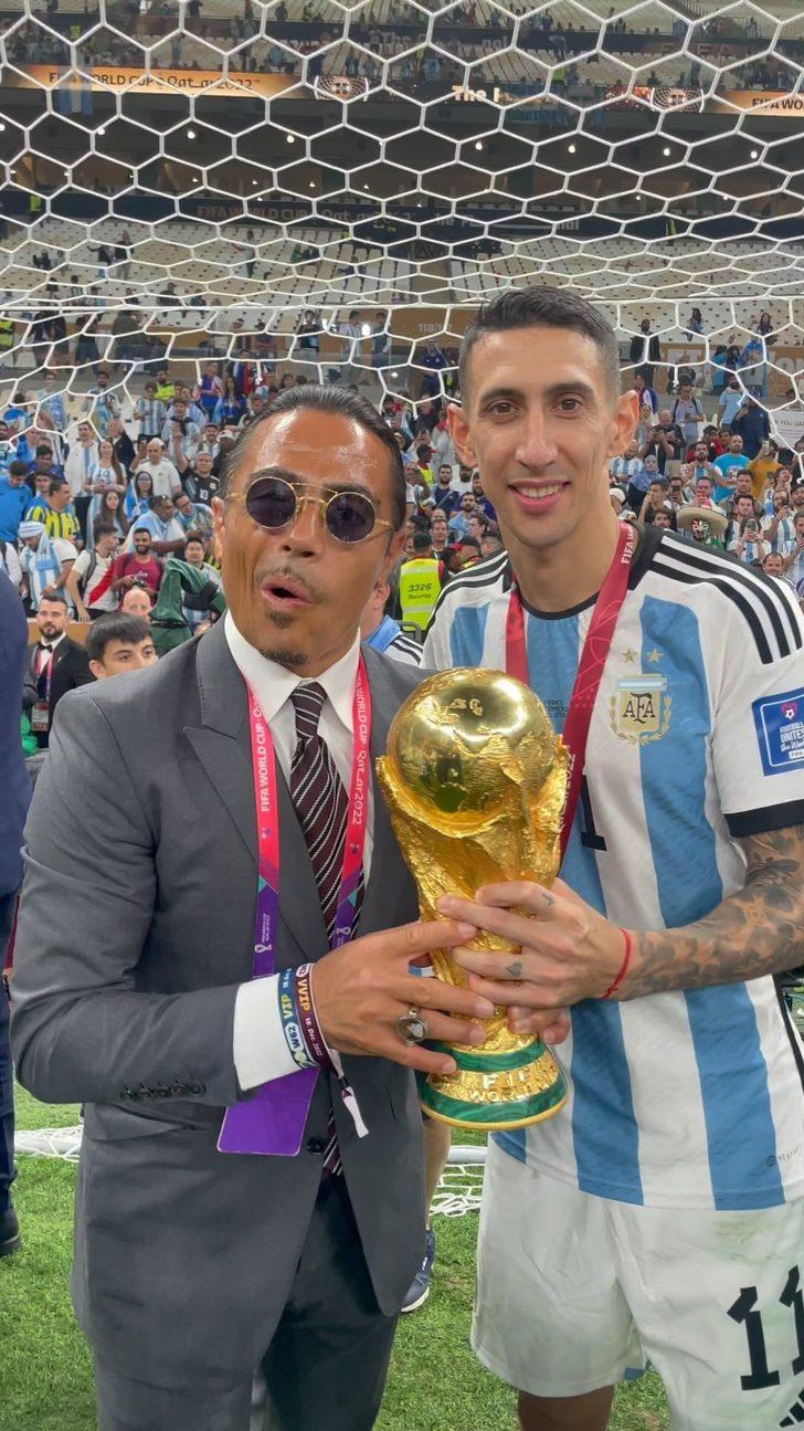 Messi'nin yatak paylaşımına Nusret'i de eklediler! Dünya Kupası finalinde sahaya giren Nusret gündemden düşmüyor... G1