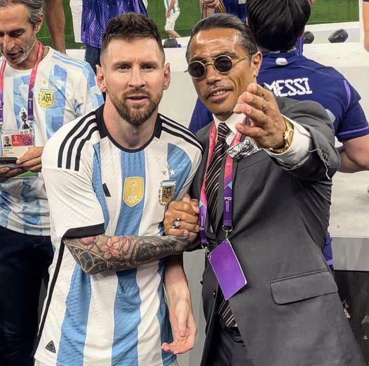 Messi'nin yatak paylaşımına Nusret'i de eklediler! Dünya Kupası finalinde sahaya giren Nusret gündemden düşmüyor... G4