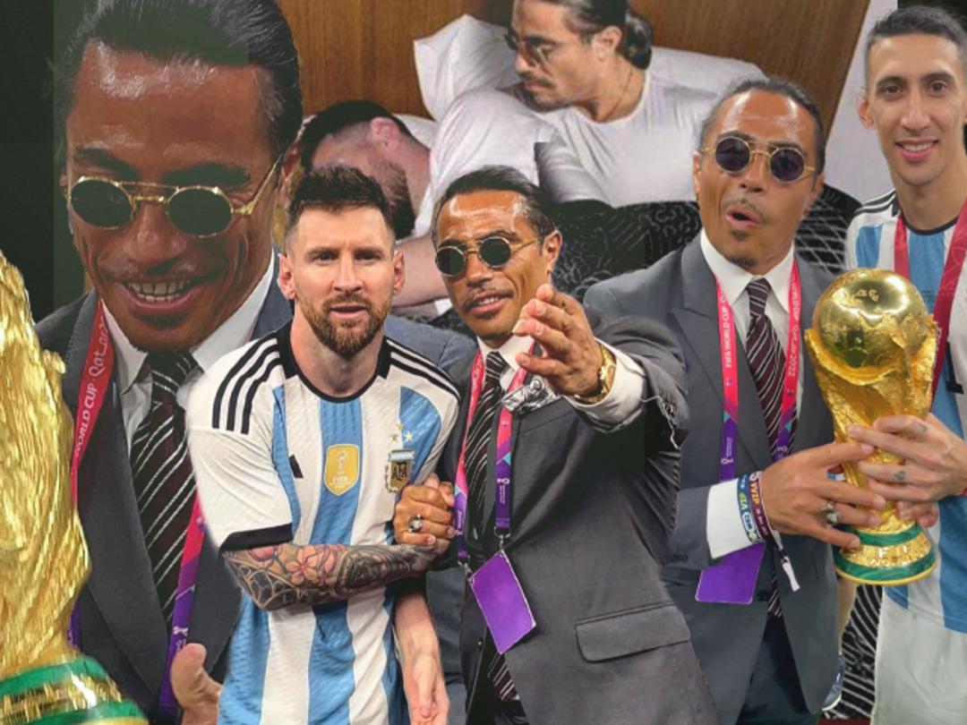 Messi'nin yatak paylaşımına Nusret'i de eklediler! D&uuml;nya Kupası finalinde sahaya giren Nusret g&uuml;ndemden d&uuml;şm&uuml;yor...