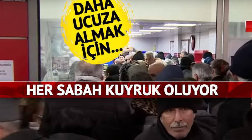 Burada 90 TL dışarıda 170 TL! Her sabah kuyruk olup saatlerce bekliyorlar ‘Bedava mı dağıtıyorlar…’