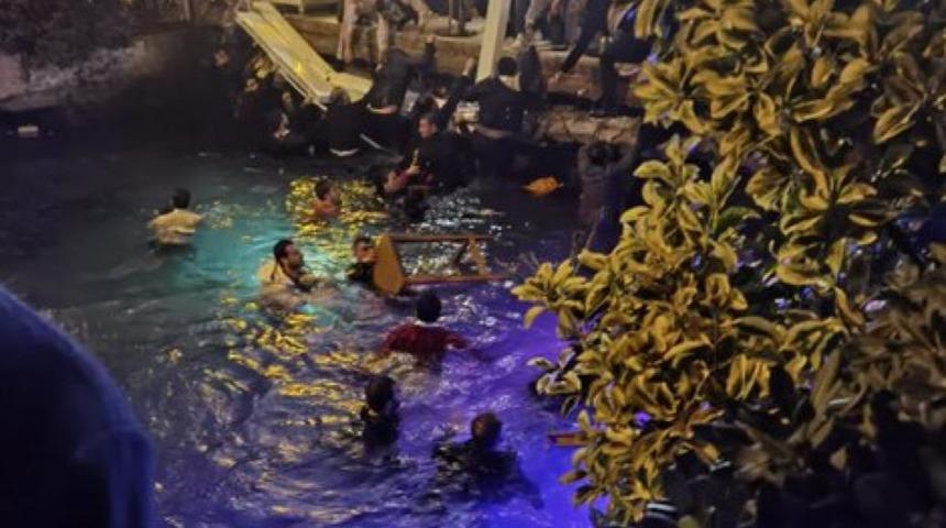  Bebek'te restoranın balkonu çöktü! 4 yaralı var