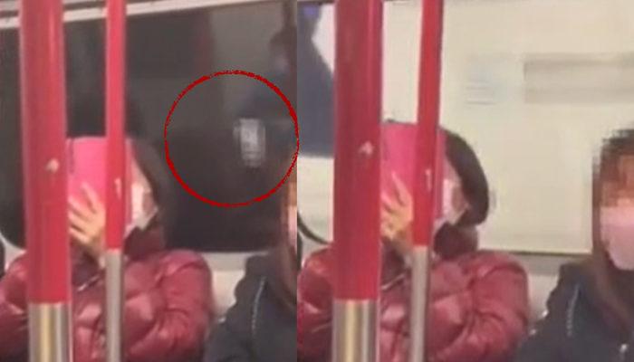 Herkesten saklayarak izledi! Camdaki yansıma ele verdi