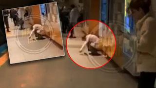 Pantolonunu indirip tuvaletini yapmaya başladı! Maltepe metro istasyonunda mide bulandıran görüntüler