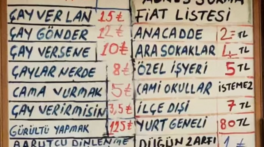 Bu iş yerinde davranışa göre tarife uygulanıyor! 'Çay gönder 12, çay verir misin 3,5 TL' 