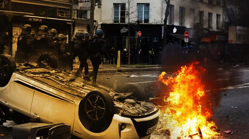 Paris sokakları savaş alanına döndü! Türkiye'den peş peşe açıklamalar: Bu Fransa'daki PKK