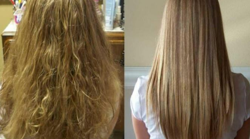 Saçı düzleştirmek için düzleştiriciye gerek yok! Doğal yöntemle saçı düzleştirmek için...