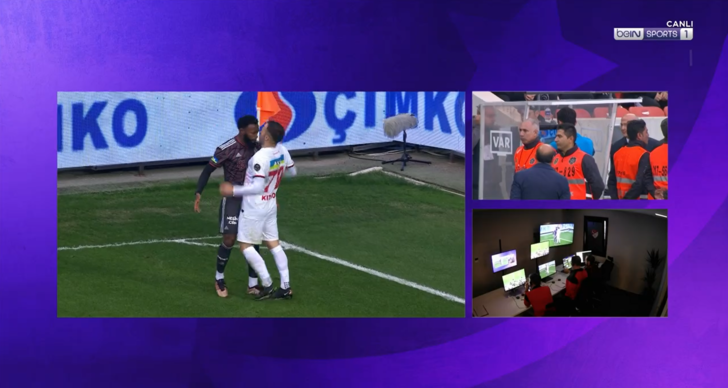 Son dakika: Gaziantep FK - Beşiktaş maçında olay! N'Koudou, Kitsiou'ya kafa attı ve saha karıştı! VAR devreye girdi ama... G2