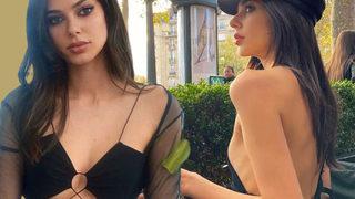 Annesi Sinan Akçıl ile anılıyordu... Defne Samyeli'nin kızı Deren Talu'ya transparan büstiyeri büyük geldi! 