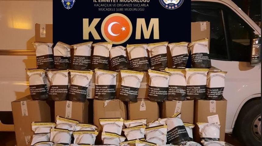 Kocaeli'de 1 ton kaçak tütün ele geçirildi