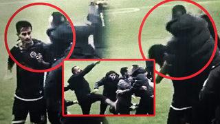 Amatör maçta inanması güç olay! Kulüp başkanı sahaya indi, rakip futbolcuyu tokatladı!